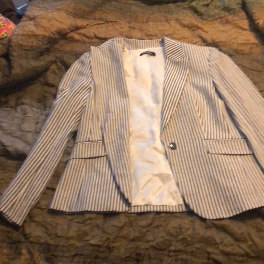 Blazer jacket pinstripes Nine West  sz 10